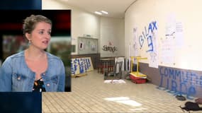 Lilâ Le Bas sur le plateau de BFMTV, vendredi 20 avril 2018