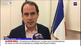 Deux personnes contaminées à Montreuil, un père et sa fille: les camarades de classe de la collégienne "en confinement sous quatorzaine", confirme le maire de la ville 