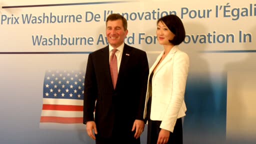 L'ambassadeur Charles Rivkin, vanté à Fleur Pellerin les mérites de la diversité.