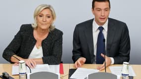 Marine Le Pen et Jordan Bardella à Paris le 14septembre 2024