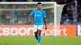 David Neres lors du match contre Bologne le 25 août 2024.