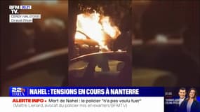 Violences urbaines: des incendies à Cergy (Val-d'Oise) et Sevran (Seine-Saint-Denis)