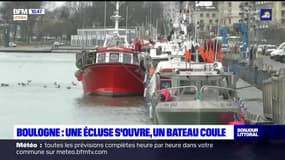 Boulogne-sur-Mer: un bateau a coulé après l'ouverture d'une écluse qui a brisé deux pontons du port