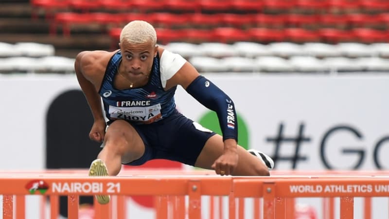 Athlétisme (110m haies): titre mondial chez les juniors et nouveau record pour le Français Sasha Zhoya