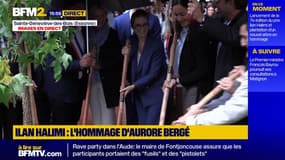 Aurore Bergé plante un nouvel arbre en hommage à Ilan Halimi à Sainte-Geneviève-des-Bois