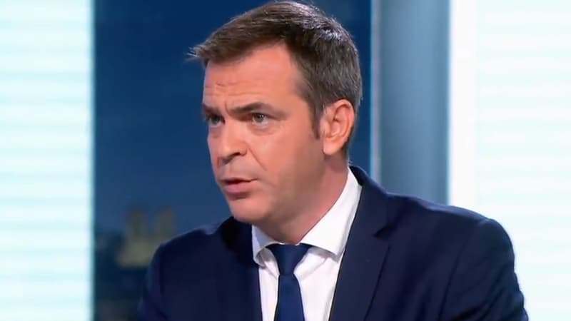 Olivier Véran sur le plateau du 20h de France 2.
