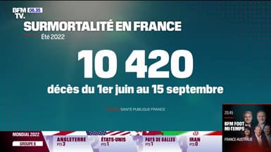Canicules, Covid: 10.420 morts en plus cet été en France