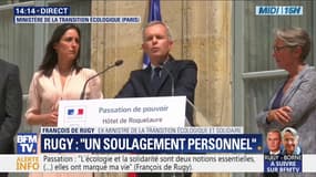 Très ému, François de Rugy évoque sa femme et ses enfants, "malmenés"