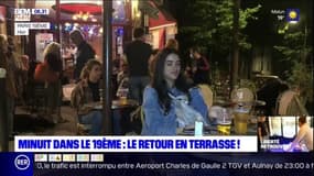 Minuit dans le 19e: le retour en terrasse des Parisiens