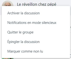 Comment archivez un groupe?