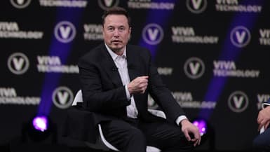 Elon Musk au salon VivaTech, le 16 juin 2023