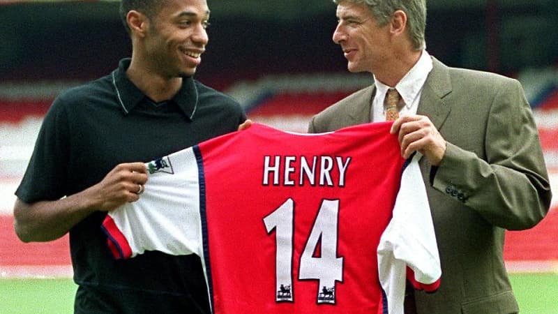 Thierry Henry et Arsène Wenger (Arsenal)