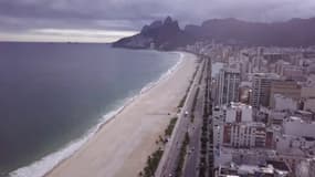 Les images des rues et plages désertes de Rio de Janeiro