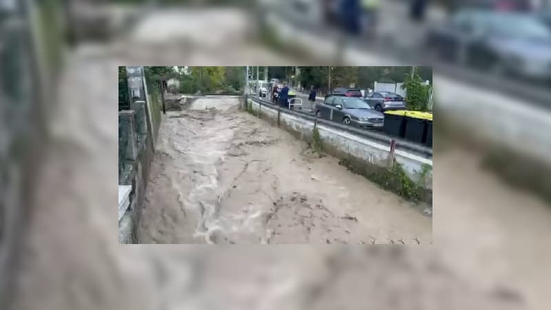 Le fleuve Magnan déborde ce vendredi 18 octobre au soir à Nice, la ville demande aux habitants d'évacuer la Madeleine Supérieure.