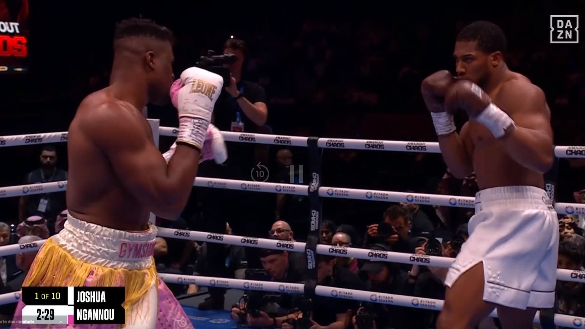 Joshua-Ngannou le 8 mars 2024 à Riyad Joshua-Ngannou le 8 mars 2024 à Riyad