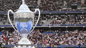 Le trophée géant de la Coupe de France lors de la finale 2024