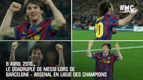 6 avril 2010... Le quadruplé de Messi lors de Barcelone - Arsenal en Ligue des champions