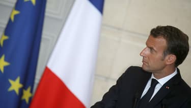 Le président de la République Emmanuel Macron, le 5 juin 2018 à l'Elysée à Paris.