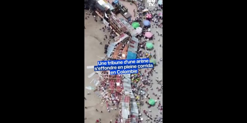 Colombie: une tribune d'une arène s'effondre en pleine corrida et fait au moins 4 morts