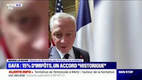 Impôt minimum mondial sur les sociétés: Bruno Le Maire parle d'un "accord historique"