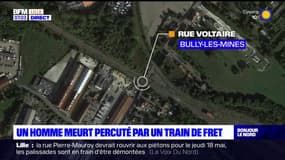 Pas-de-Calais: un homme meurt percuté par un train de fret à Bully-les-Mines