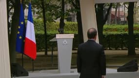 L'hommage national aux victimes du terrorisme dans les jardins de l'Hôtel national des Invalides, à Paris