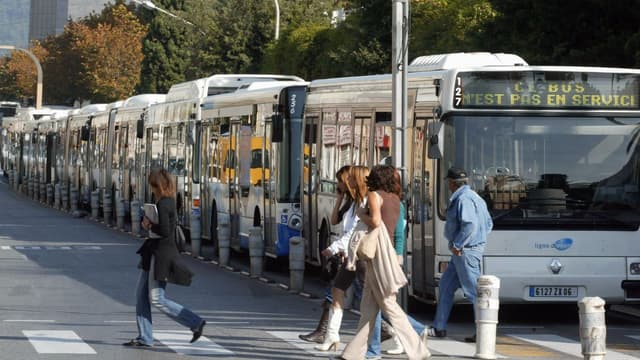 Aucun bus ne circulait à Nice