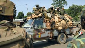 Des soldats tchadiens à Bangui, en janvier 2014.