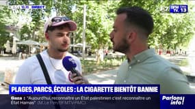 Ce fumeur assure "comprendre" l'interdiction de la cigarette sur la plage, dans les parcs ou aux abords des écoles