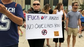 Des manifestants contre des sympathisants néonazis, le 12 août 2018 à Washington