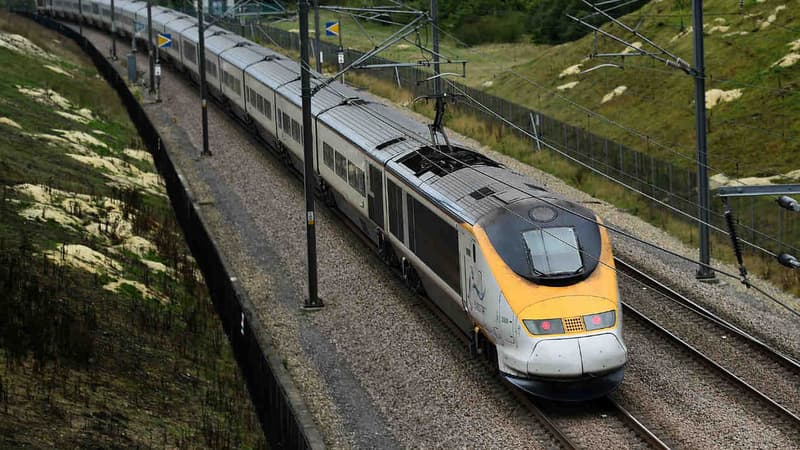 Le TGV Eurostar effectuait la liaison Londres-Bruxelles.