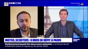 Le report du stationnement payant des deux-roues à Paris, une mesure présidentielle? David Belliard affirme que c'est "un argument absurde"