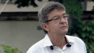 Mélenchon, en meeting à Toulouse, le 28 août 2018.