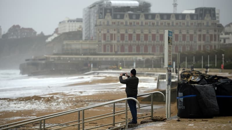 Plage de Biarritz, le 13 décembre 2019
