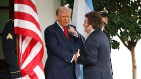 Le président américain Donald Trump accueille le président argentin Javier Milei à la Maison Blanche, le 14 octobre 2025 à Washington DC (photo d'illustration).