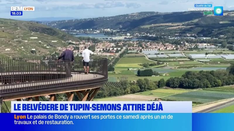 Tupin-et-Semons: le succès du nouveau belvédère et sa vue imprenable sur les vignes du sud de Lyon