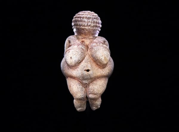 La célèbre Vénus de Willendorf exposée à Vienne. La célèbre Vénus de Willendorf exposée à Vienne.