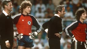 Harald Schumacher lors de la demi-finale contre la France à Séville, en 1982