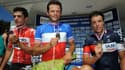 Steven Tronet sur le podium (au centre) le jour de son sacre national