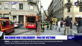 Lyon: un incendie se déclare dans un appartement rue Childebert, pas de blessé