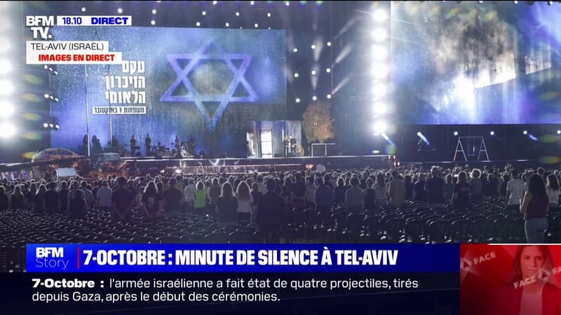 7-Octobre: une minute de silence en hommage aux victimes lors de la cérémonie organisée dans le parc Hayarkon de Tel-Aviv