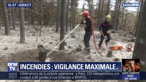 Incendies: les pompiers appellent à la vigilance avec la canicule attendue ce lundi