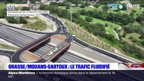 Grasse-Cannes: l'échangeur de la Paoute mis en service