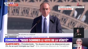 Éric Zemmour: "Je suis le seul candidat qui a le souci de la fin du mois et celui de la fin de la France"