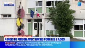 Meyzieu: quatre mois de prisons avec sursis pour les deux mineurs qui avaient mis le feu à l'école