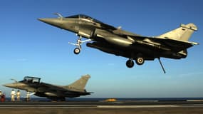 Des Rafale de l'armée de l'air française le 24 février dernier, avant une mission en Irak.