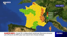 Désormais 13 départements sont placés en vigilance orange par Météo France