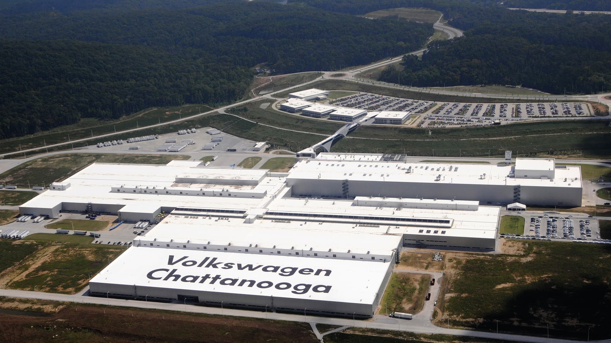 L'usine Volkswagen Werk Chattanooga (USA) dans le Tennessee.
