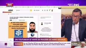 Un youtubeur se vante de frauder les aides sociales et se fait épingler