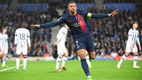 Kylian Mbappé lors de Real Sociedad-PSG le 5 mars 2024